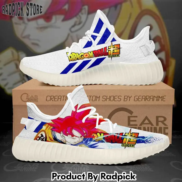 Goku saiyan god yeezy shoes anime  rp626262